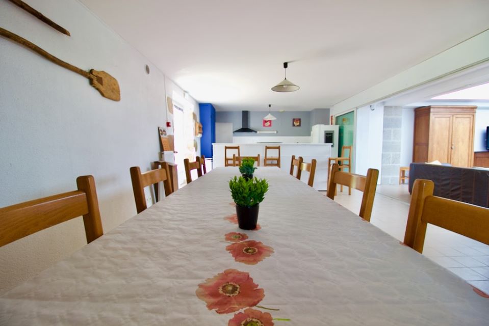 Dining area at VeloGites