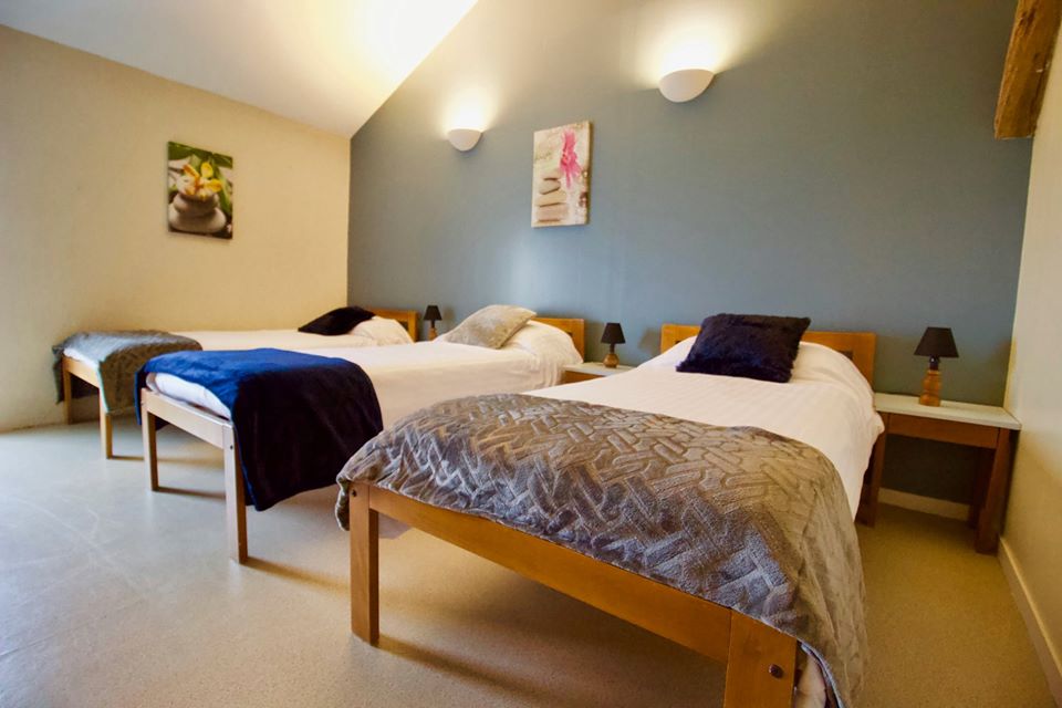 One of the bedrooms at VeloGites