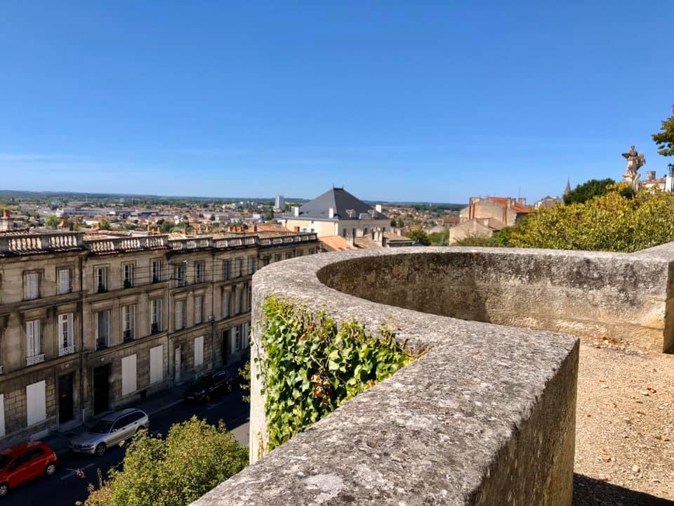Lookout area on the Angouleme Ramparts