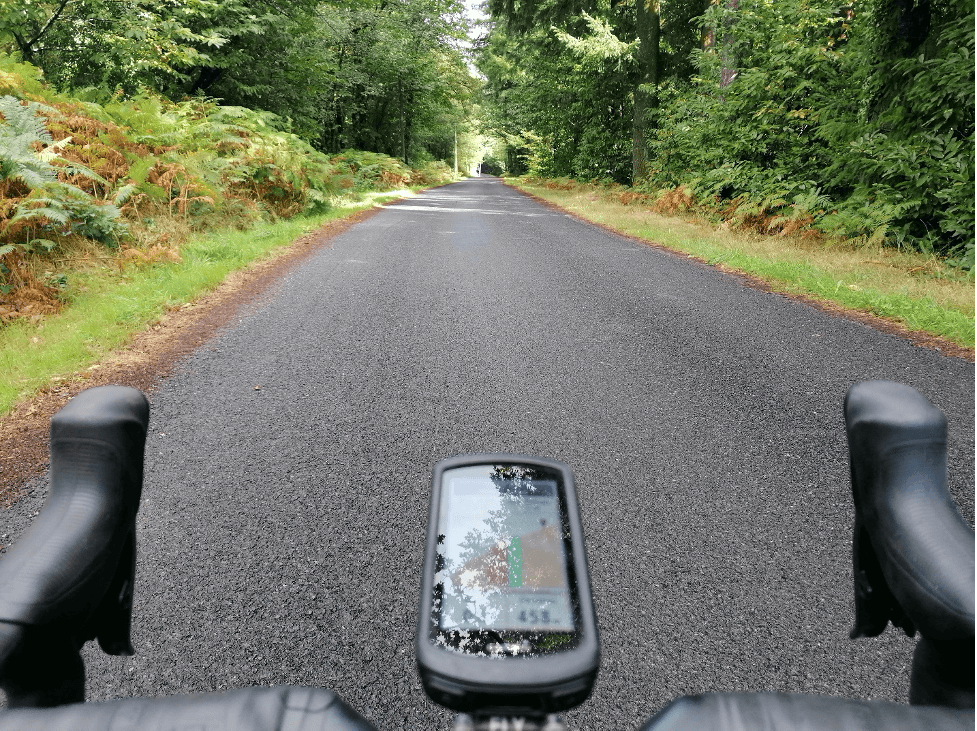 Garmin on a bike - photo by Graham Glass