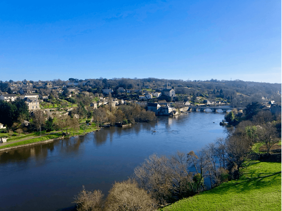 View from the viaduct in Isle Jourdain - photo by Graham Glass