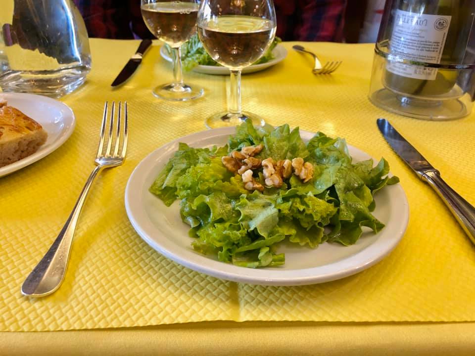 Walnut salad at L'Entrecôte, Bordeaux