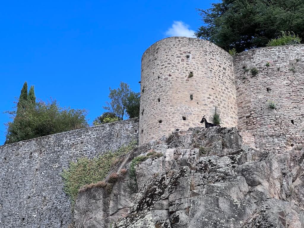 One of the many guard towers in Parthenay