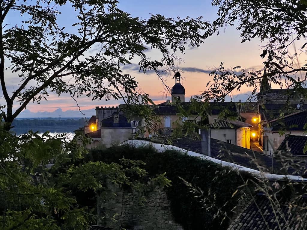 Sunset view over Bourg