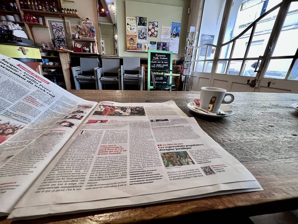 Coffee at Cafe Bourg-Joie